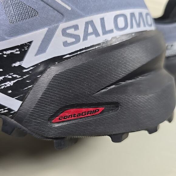 Salomon Speedcross 6 Trail Running Shoes Flint Stone Black Womens 6.5 Gore-Tex - Picture 8 of 11
